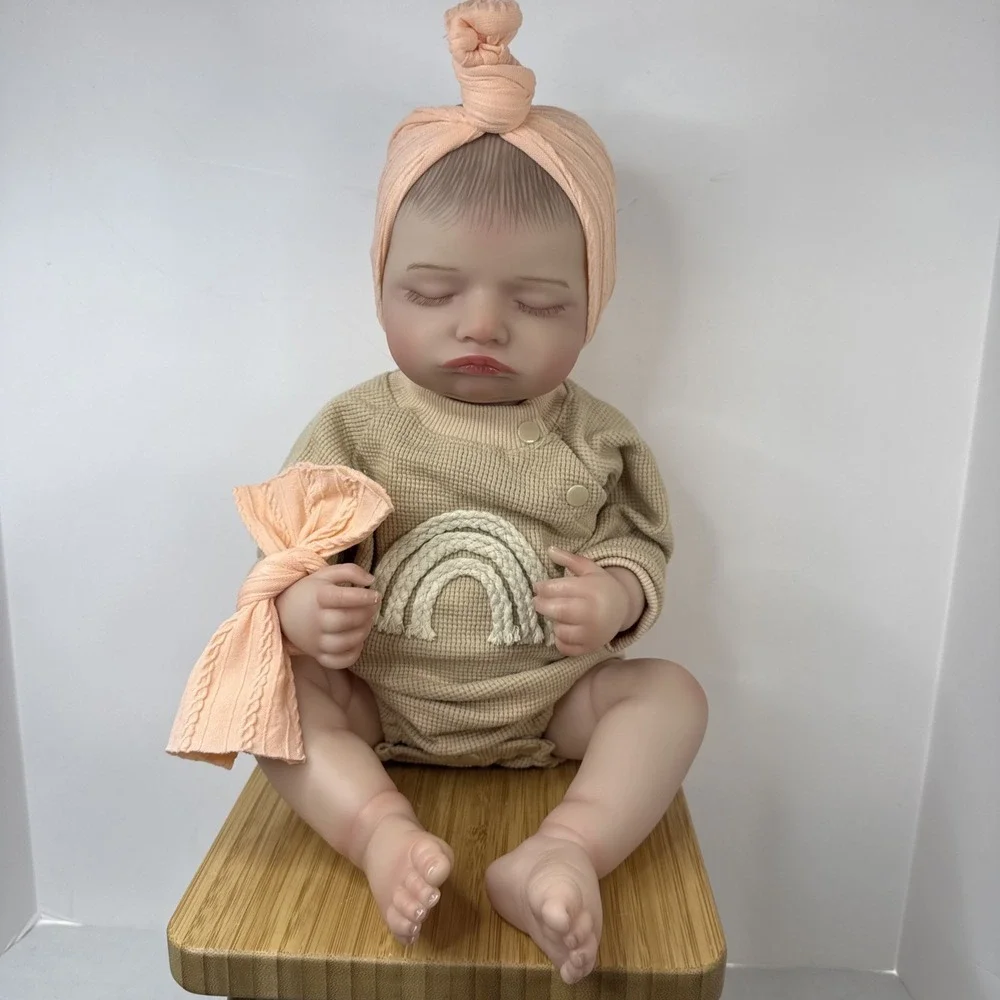 KSBD Lifelike Reborn Baby Dolls-20 inch Sleeping Realistic Newborn Baby Dolls...